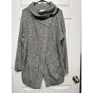 RD Styles Chunky Sweater Womens Large Stitch Fix Cardigan Gray Cozy Cabincore